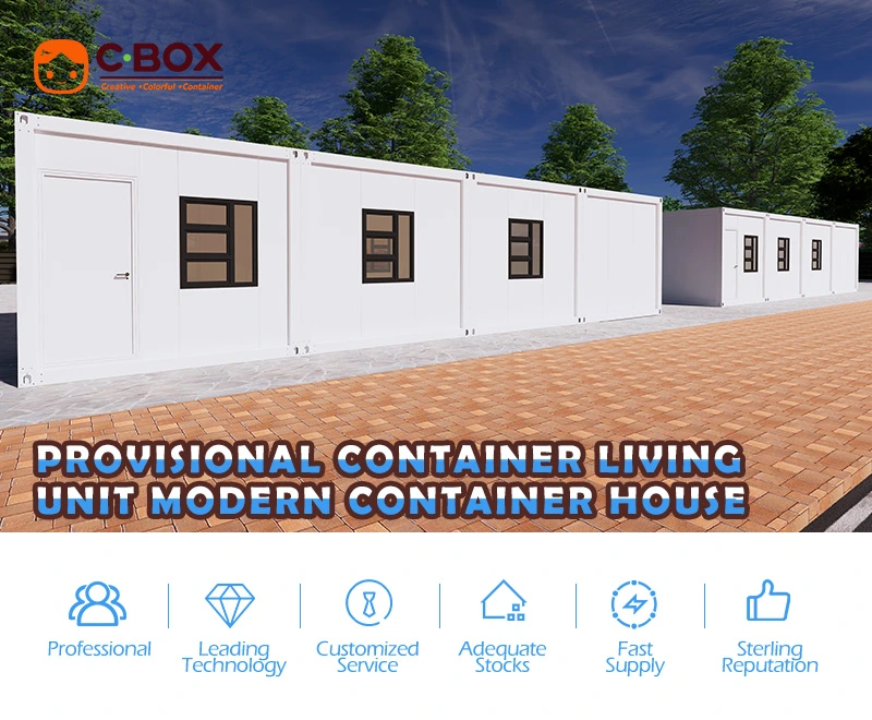 Provisional container living unit