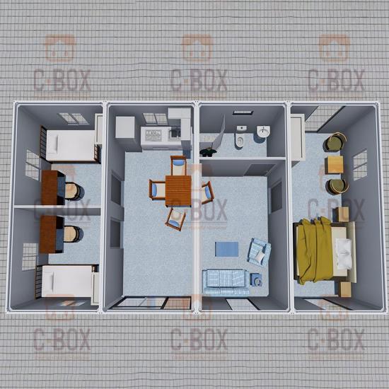 3 bedrooms container house